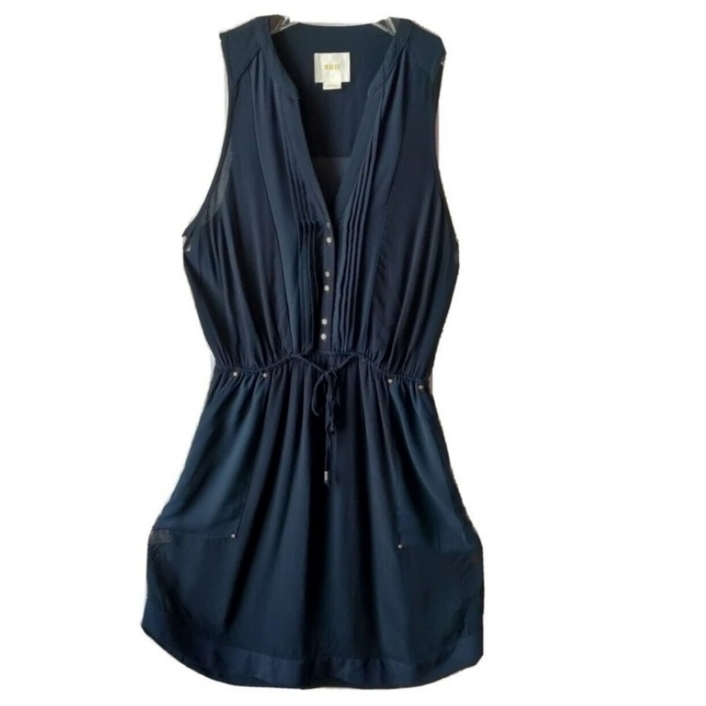 Mave Anthropology navy dress